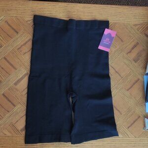 Black High Waisted Shaping Shorts Womens Size XXXL